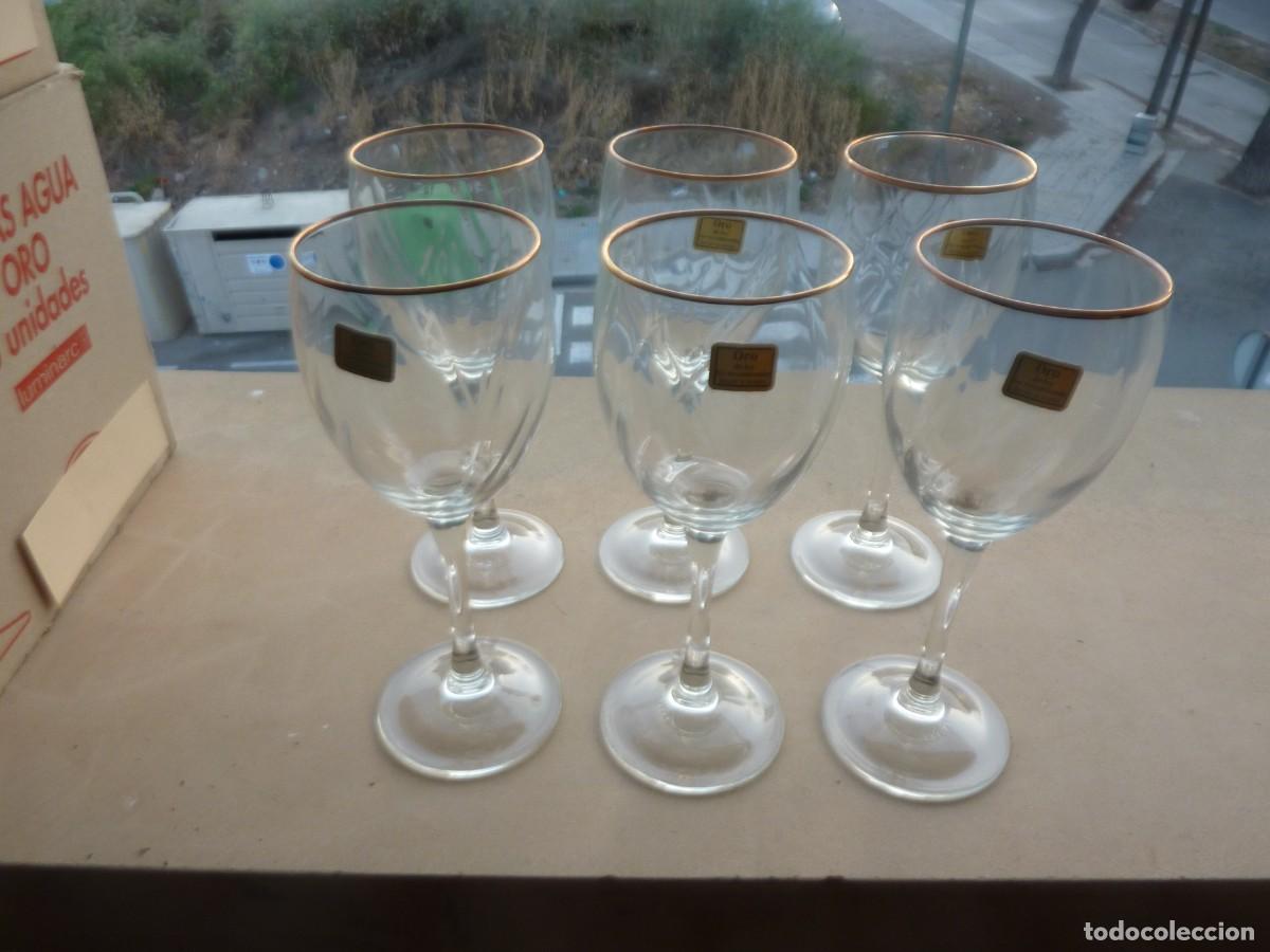 Antig&uuml;edades: 12 COPAS DE AGUA 12 DE CO&Ntilde;AC 24 DEJEREZ 18 FLAUTA DE ORO. NUEVAS SI USAR