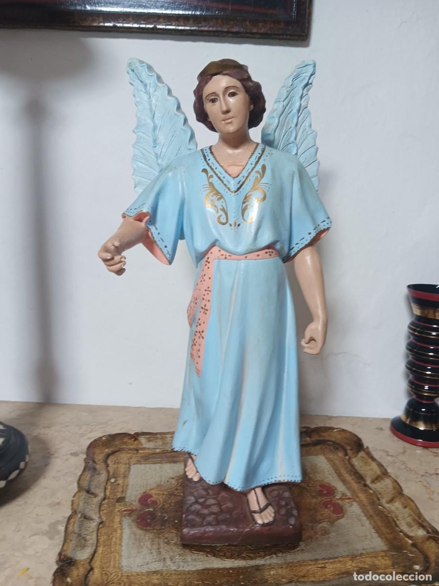 Antig&uuml;edades: Escultura de &aacute;ngel.. - Foto 2