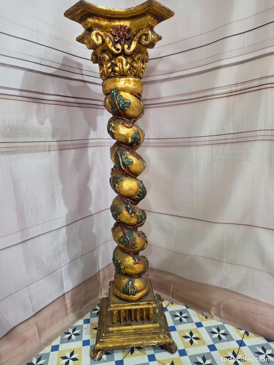 Antig&uuml;edades: Par de columnas salom&oacute;nicas de estilo barroco - Foto 7