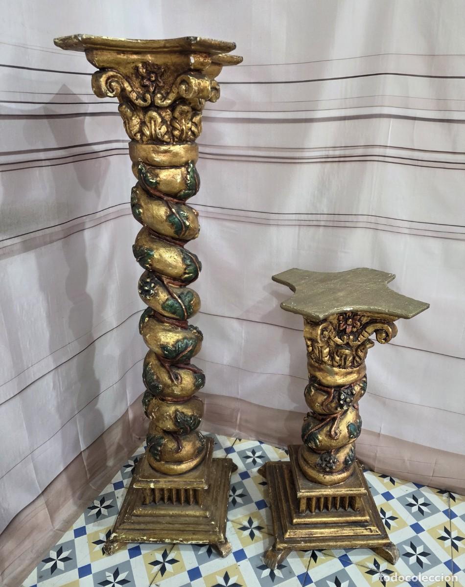 Antig&uuml;edades: Par de columnas salom&oacute;nicas de estilo barroco - Foto 10