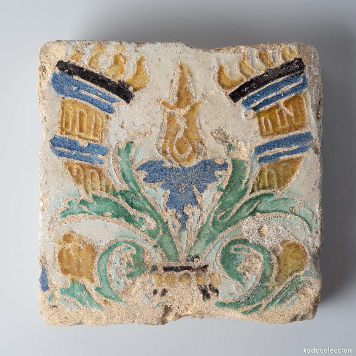 Antig&uuml;edades: Azulejo Sevilla, Espa&ntilde;a - Siglo XVI