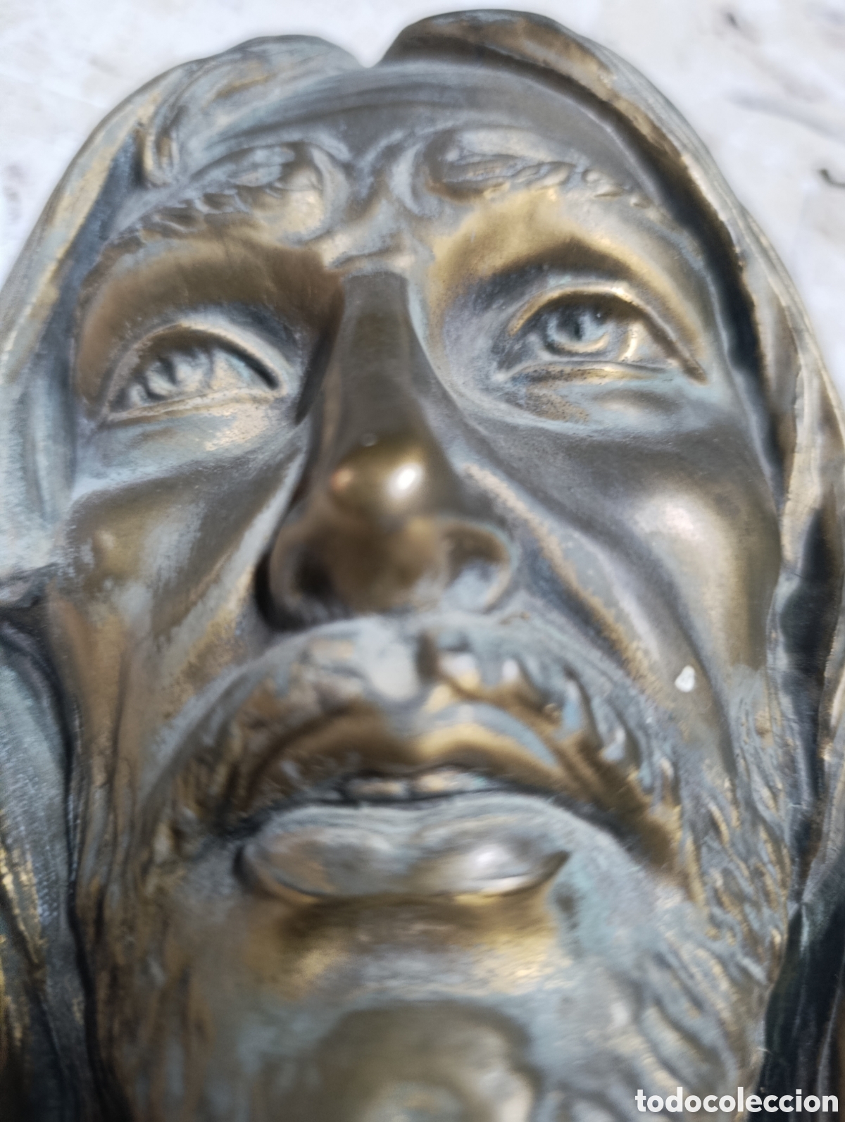 Antig&uuml;edades: Cristo de bronce fiimado - Foto 7