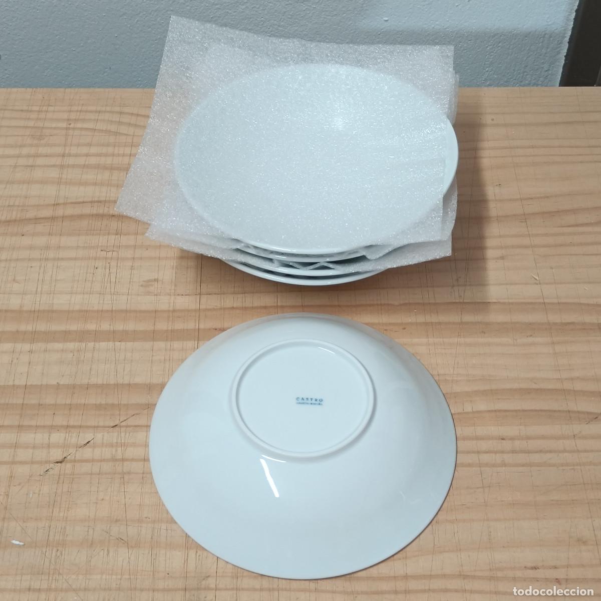 Antig&uuml;edades: LOTE 5 PLATOS HONDOS CASTRO SARGADELOS PORTOMARINICO. 19,5 CM. SIN ROTURAS.