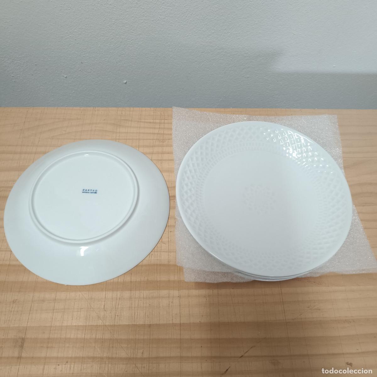 Antig&uuml;edades: LOTE 5 PLATOS POSTRE CASTRO SARGADELOS PORTOMARINICO. 19,5 CM APROX. SIN ROTURAS.