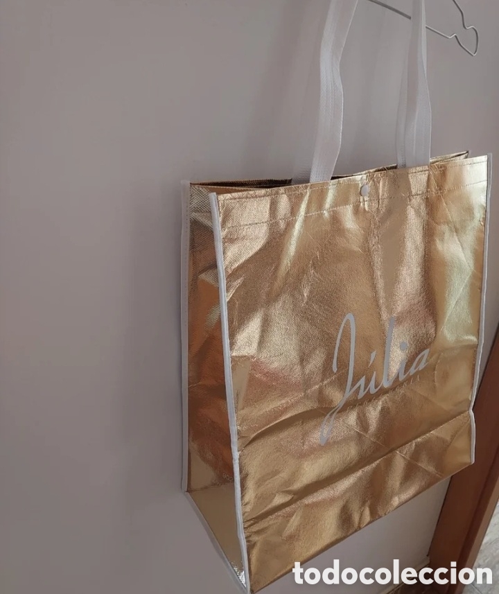 Antig&uuml;edades: Bolsa grande dorada Julia - Foto 5