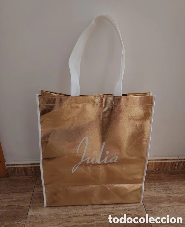 Antig&uuml;edades: Bolsa grande dorada Julia - Foto 6