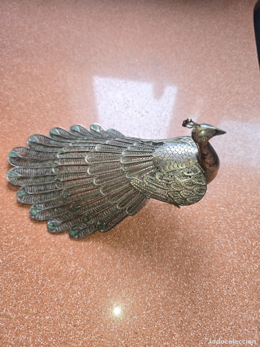 Antig&uuml;edades: PAVO REAL PLATA DE LEY 925