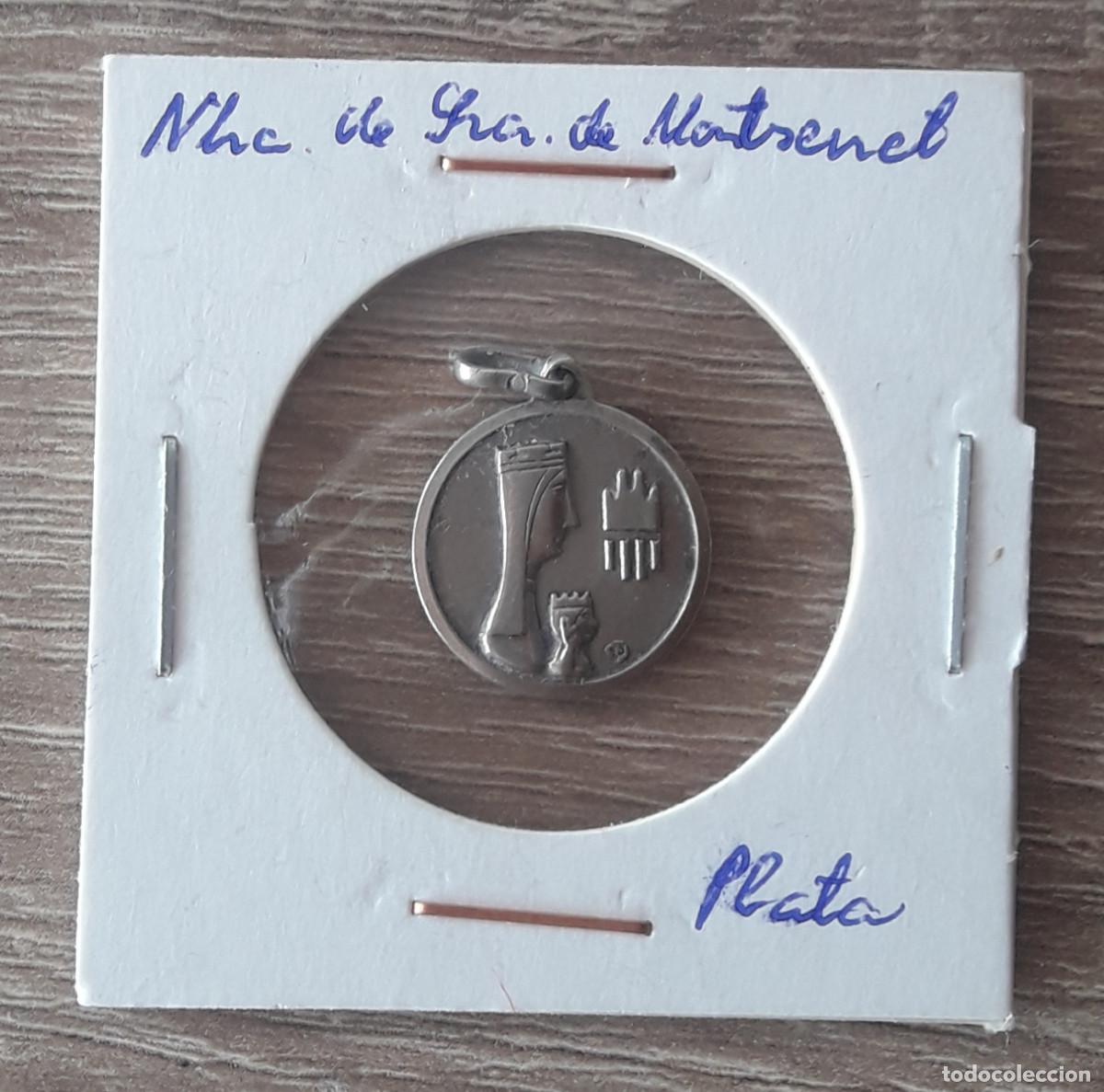 Antig&uuml;edades: MEDALLA DE NTRA.SRA. DE MONTSERRAT DE PLATA DE LEY.