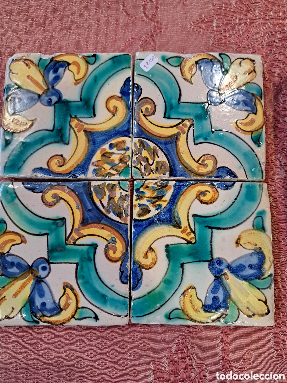 Antig&uuml;edades: Composici&oacute;n azulejos siglo xviii