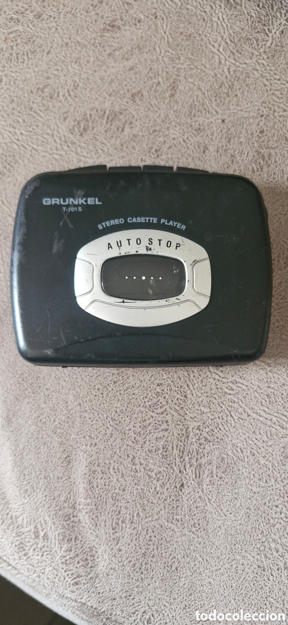 Antig&uuml;edades: Reproductor de cassette port&aacute;til GRUNKEL T-101S - Modelo T-101S. - Funci&oacute;n Auto Stop. -Funciona per