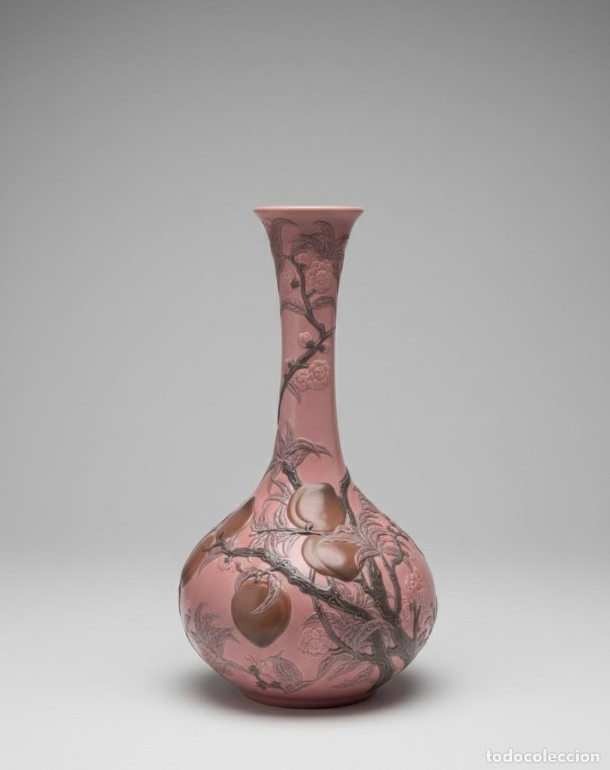 Antig&uuml;edades: JARRON JAPONES DE LLADRO, MELOCOTONES ROSA