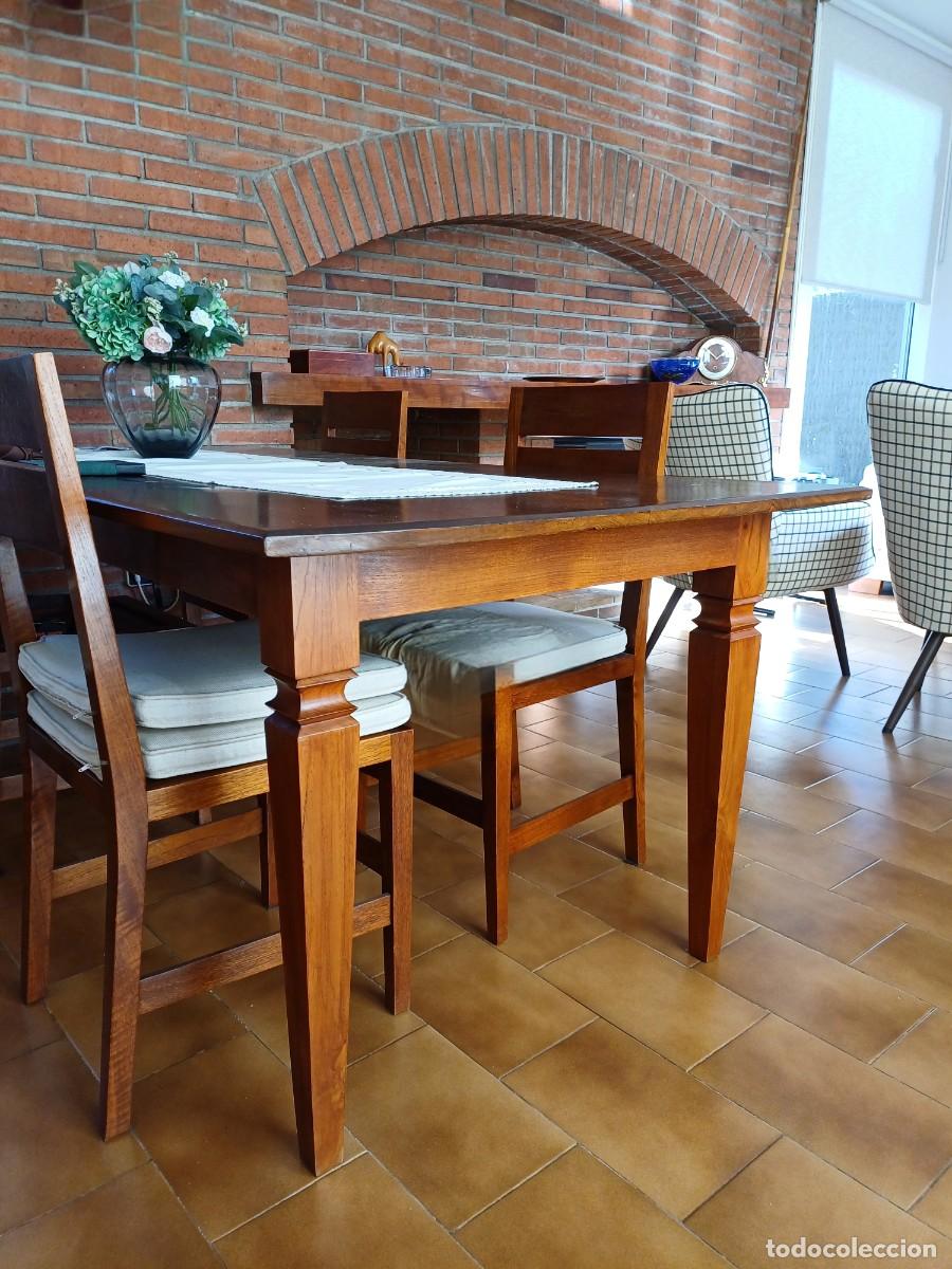 Antig&uuml;edades: Mesa de madera Maciza - Artesanal - Color Miel -