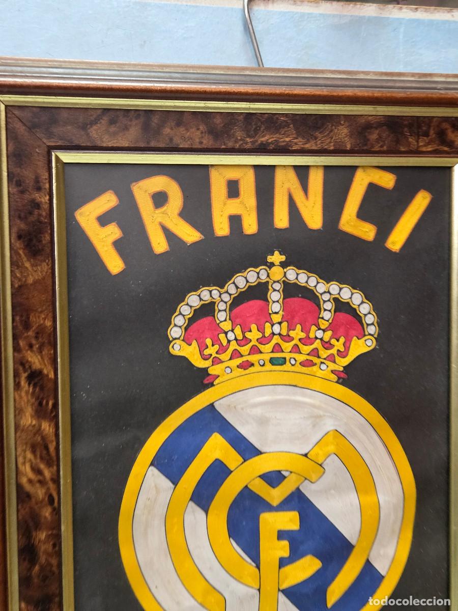 Antig&uuml;edades: cuadro del real madrid echo a hilo - Foto 2