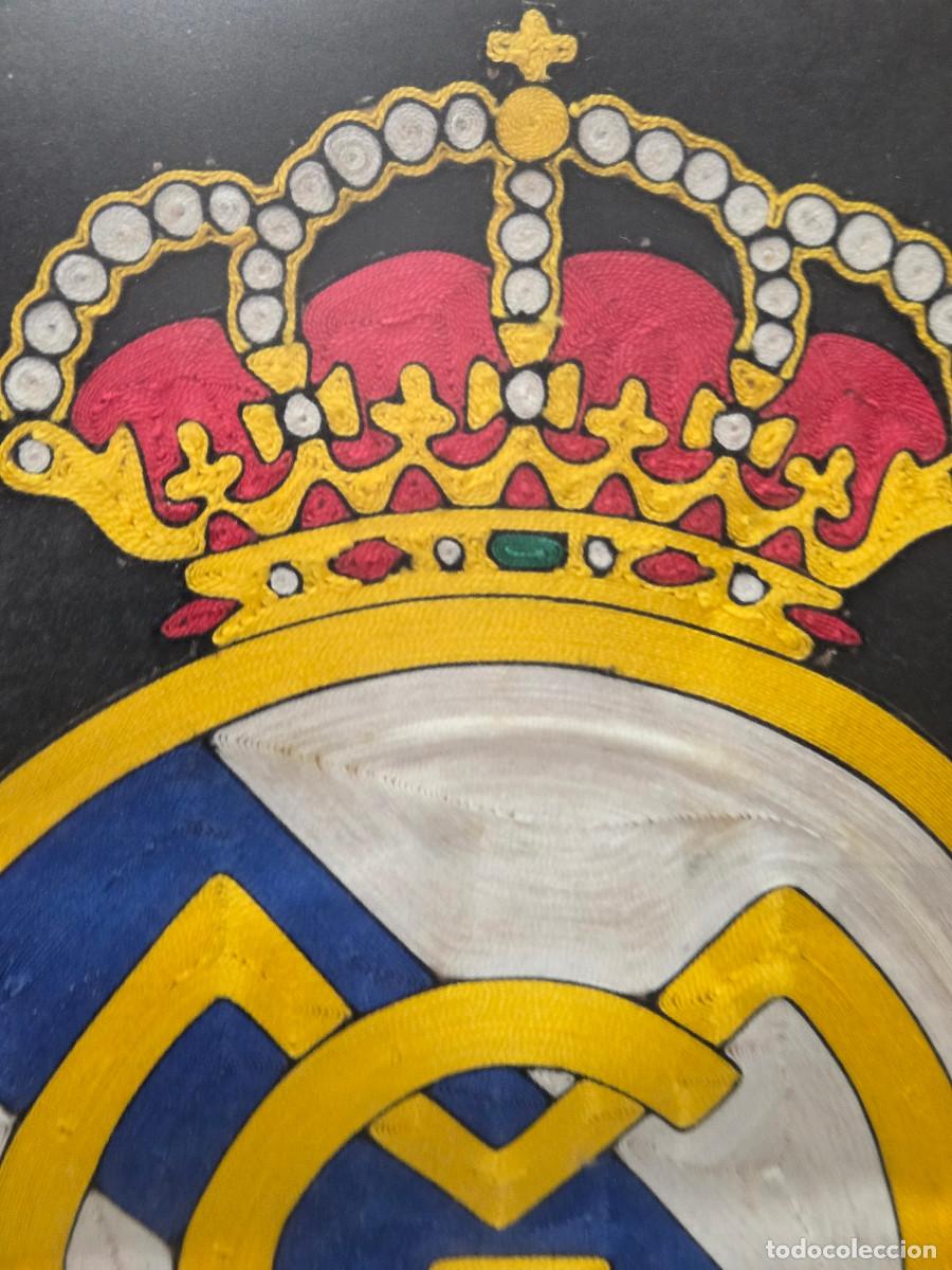 Antig&uuml;edades: cuadro del real madrid echo a hilo - Foto 3
