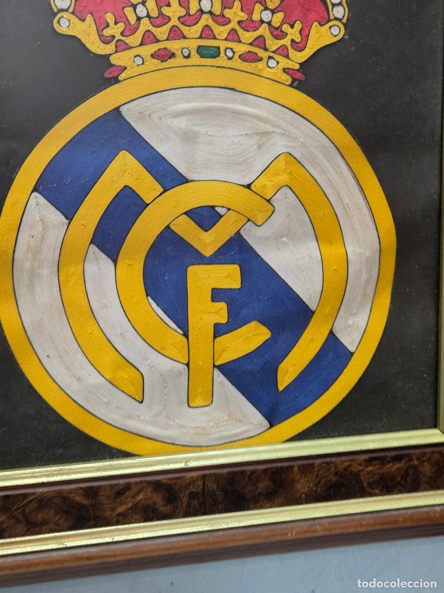 Antig&uuml;edades: cuadro del real madrid echo a hilo - Foto 4