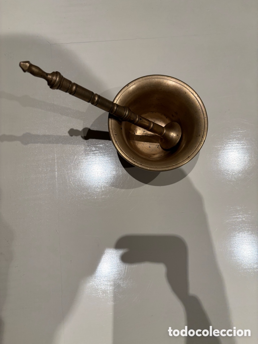 Antig&uuml;edades: Mortero de bronce antiguo - Foto 2