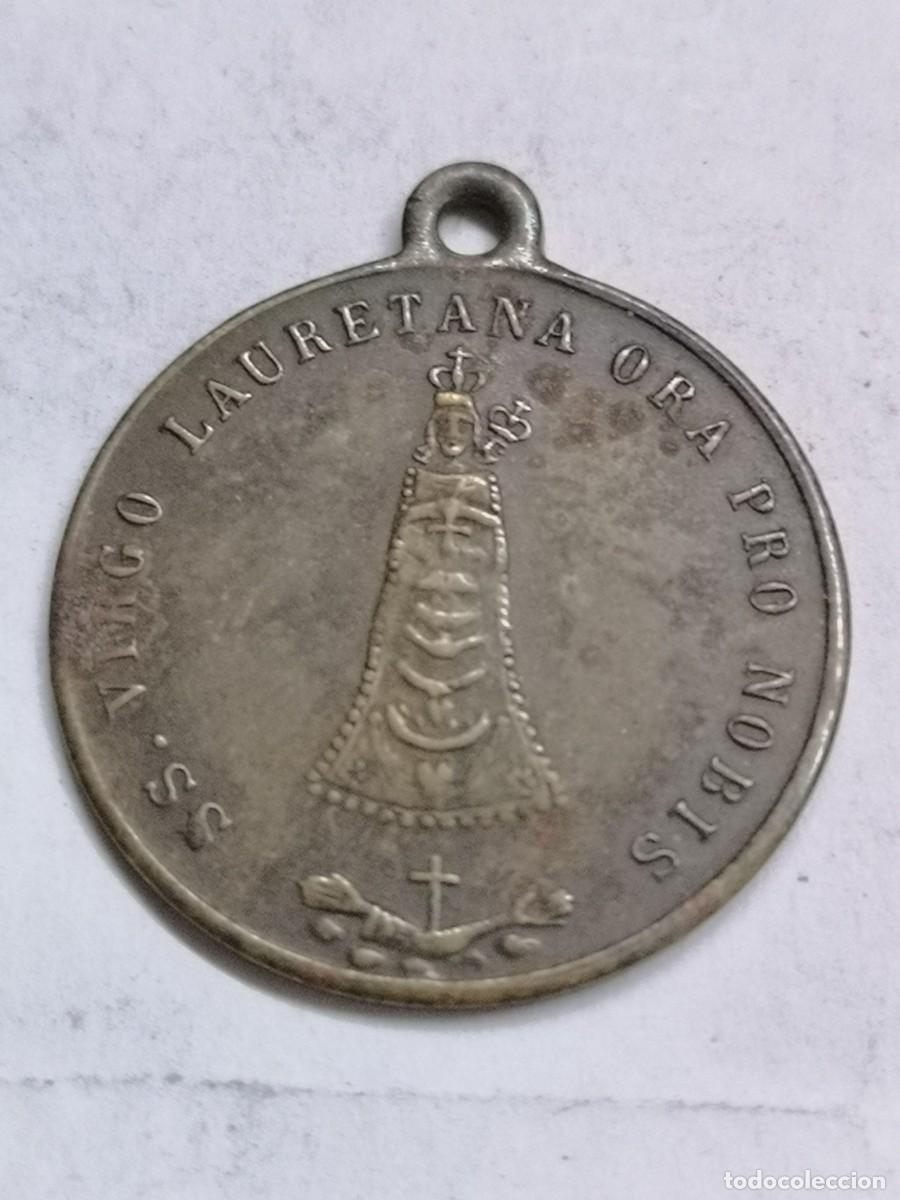 Antig&uuml;edades: Medalla San Virgo Lauretana Ora Pro Novis 1883