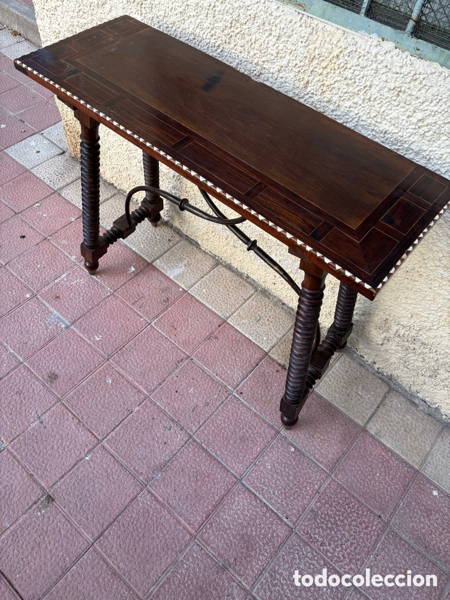 Antig&uuml;edades: Mesa Bargue&ntilde;era S XIX - Foto 2