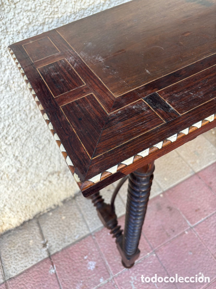 Antig&uuml;edades: Mesa Bargue&ntilde;era S XIX - Foto 3