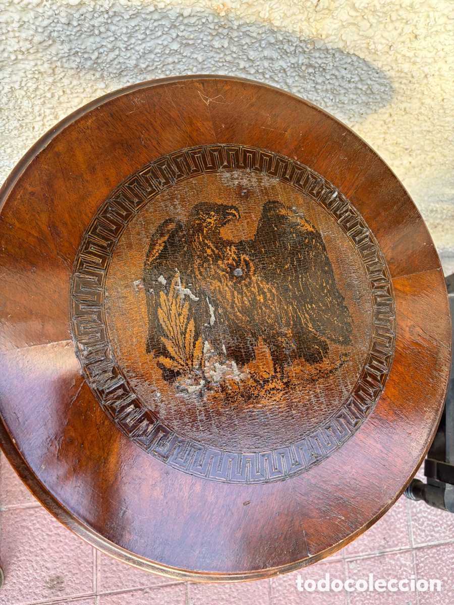 Antig&uuml;edades: Mesa velador marqueteria. - Foto 2