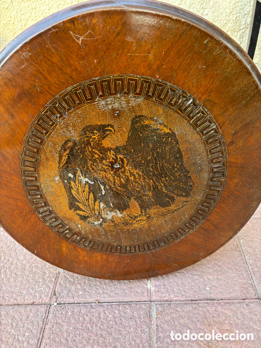 Antig&uuml;edades: Mesa velador marqueteria. - Foto 3
