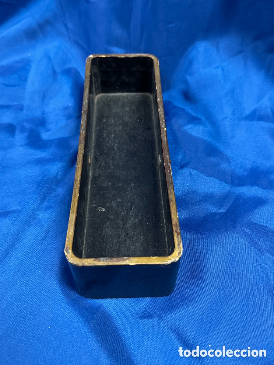 Antig&uuml;edades: Caja de madera esmaltada japonesa - Foto 6