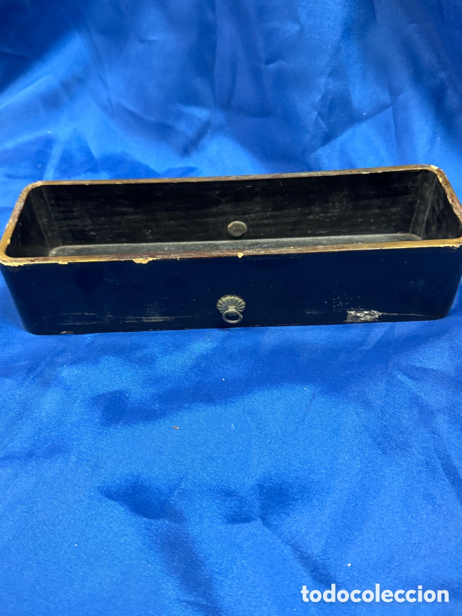 Antig&uuml;edades: Caja de madera esmaltada japonesa - Foto 7