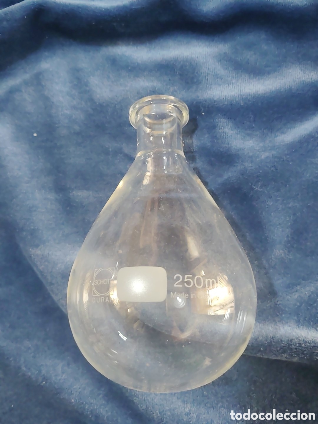 Antiguidades: Matraz de evaporaci&oacute;n de 250 ml Duran. SCHOTT. Germany