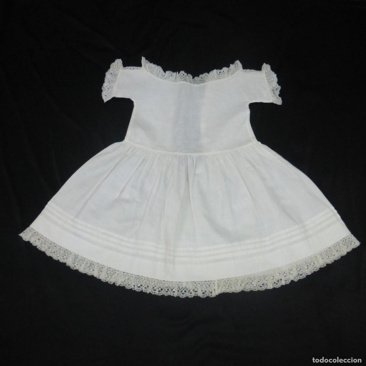 Antig&uuml;edades: ANTIGUO VESTIDO DE ALGODON VERANO PARA NI&Ntilde;A PEQUE&Ntilde;A O MU&Ntilde;ECA GRANDE MANUAL S. XX SUMMER DRESS