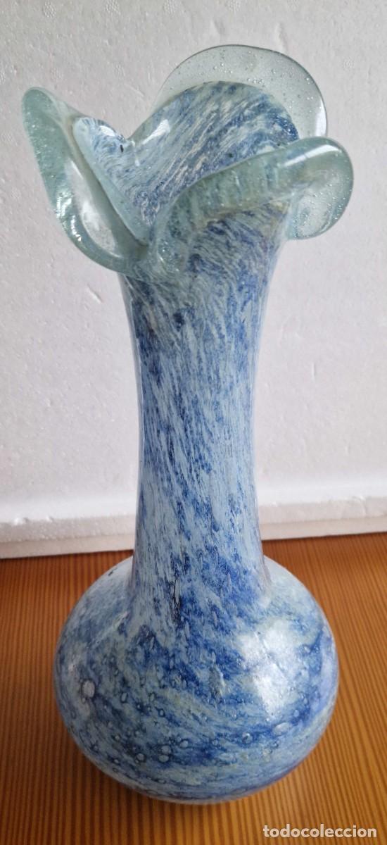 Antig&uuml;edades: Antiguo Jarron cristal numerado, fabricado a mano en Mallorca, S'Esgleieta.