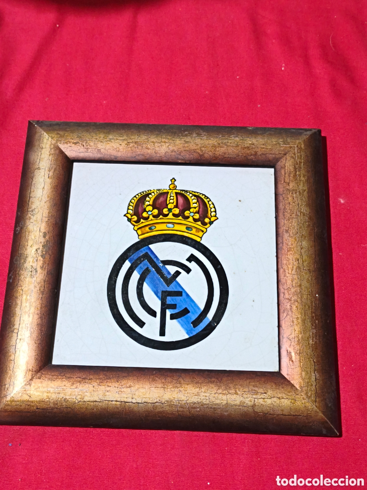 Antig&uuml;edades: Muy antiguo azulejos con escudo Real Madrid de Manises