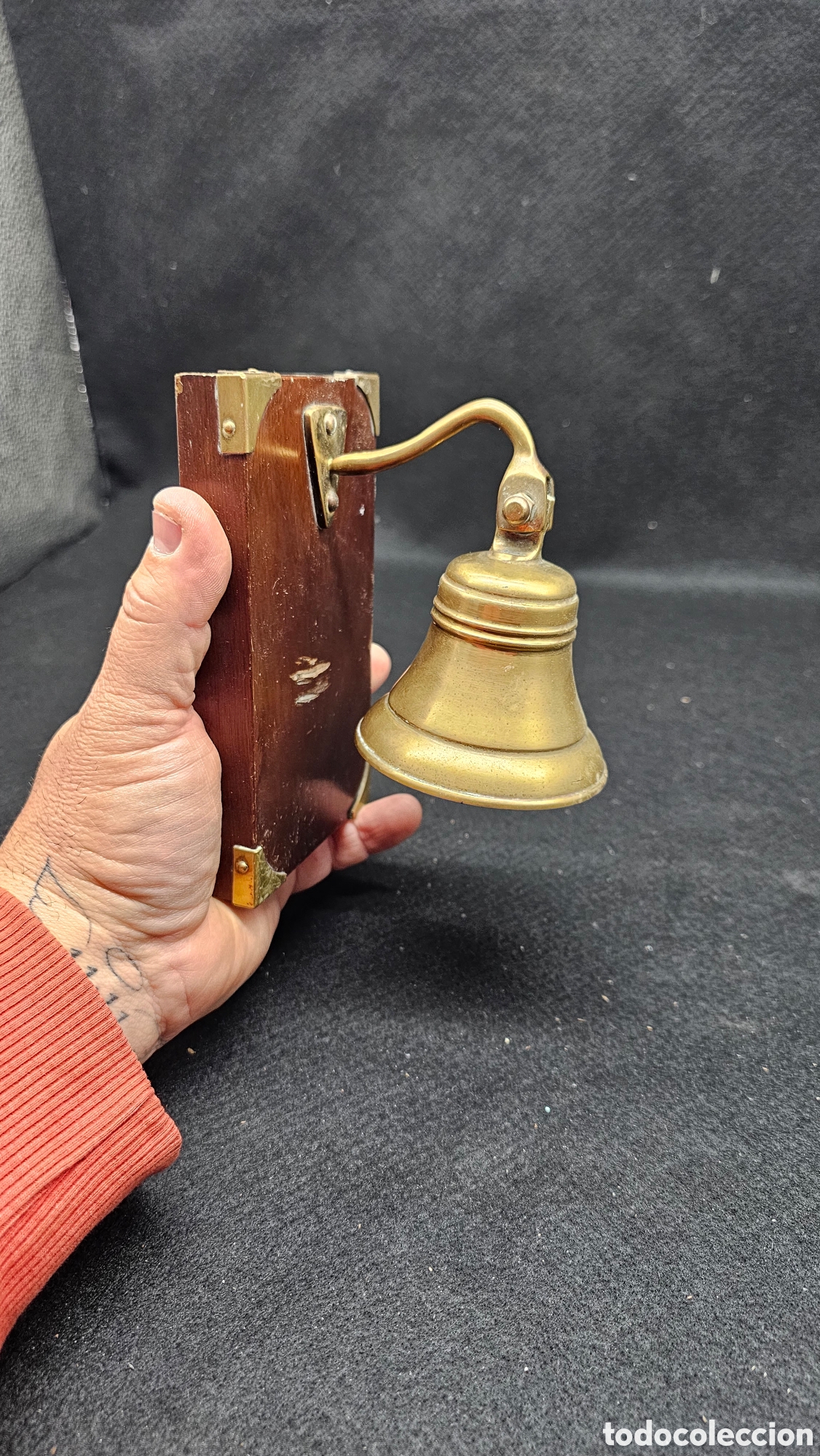 Antig&uuml;edades: Campana n&aacute;utica decorativa