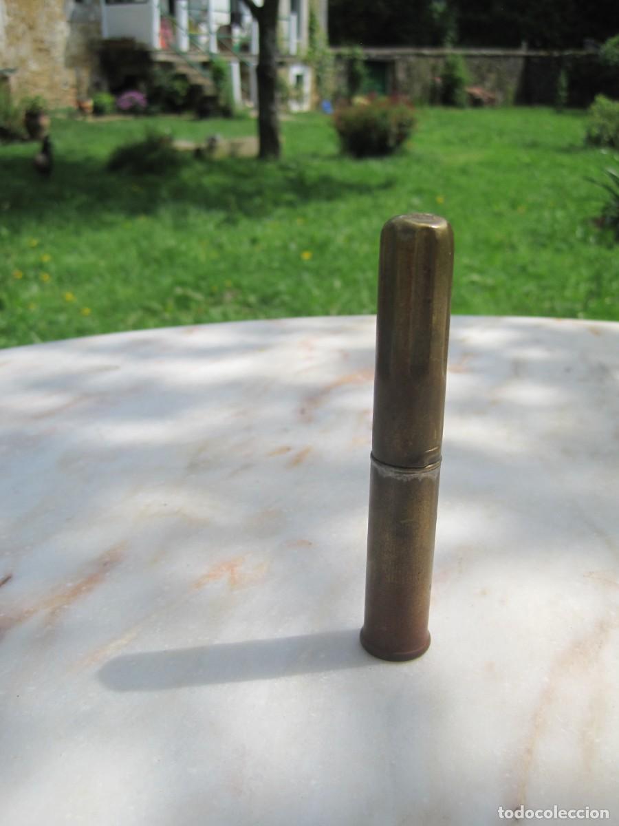Antig&uuml;edades: RECIPIENTE DE LAT&Oacute;N PARA KOHL - RIMEL - DELINEADOR DE OJOS - PP. S.XX