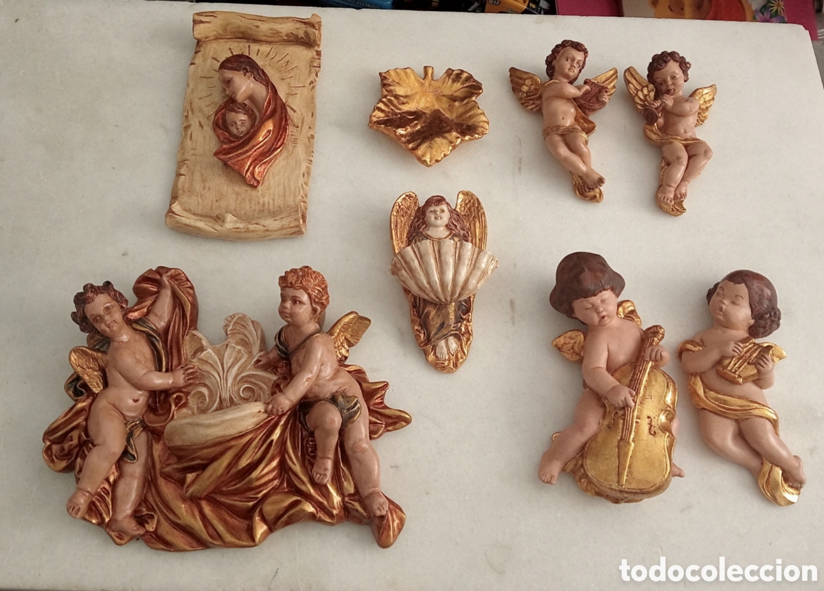 Antig&uuml;edades: Vendo lote figuras religiosas Vintage
