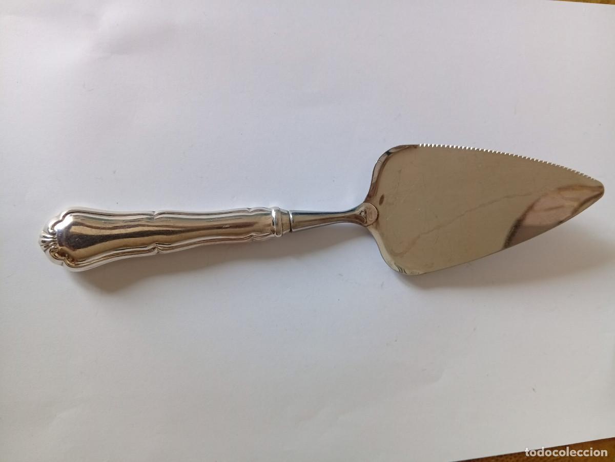 Antig&uuml;edades: Esp&aacute;tula de plata para pasteles - Foto 1