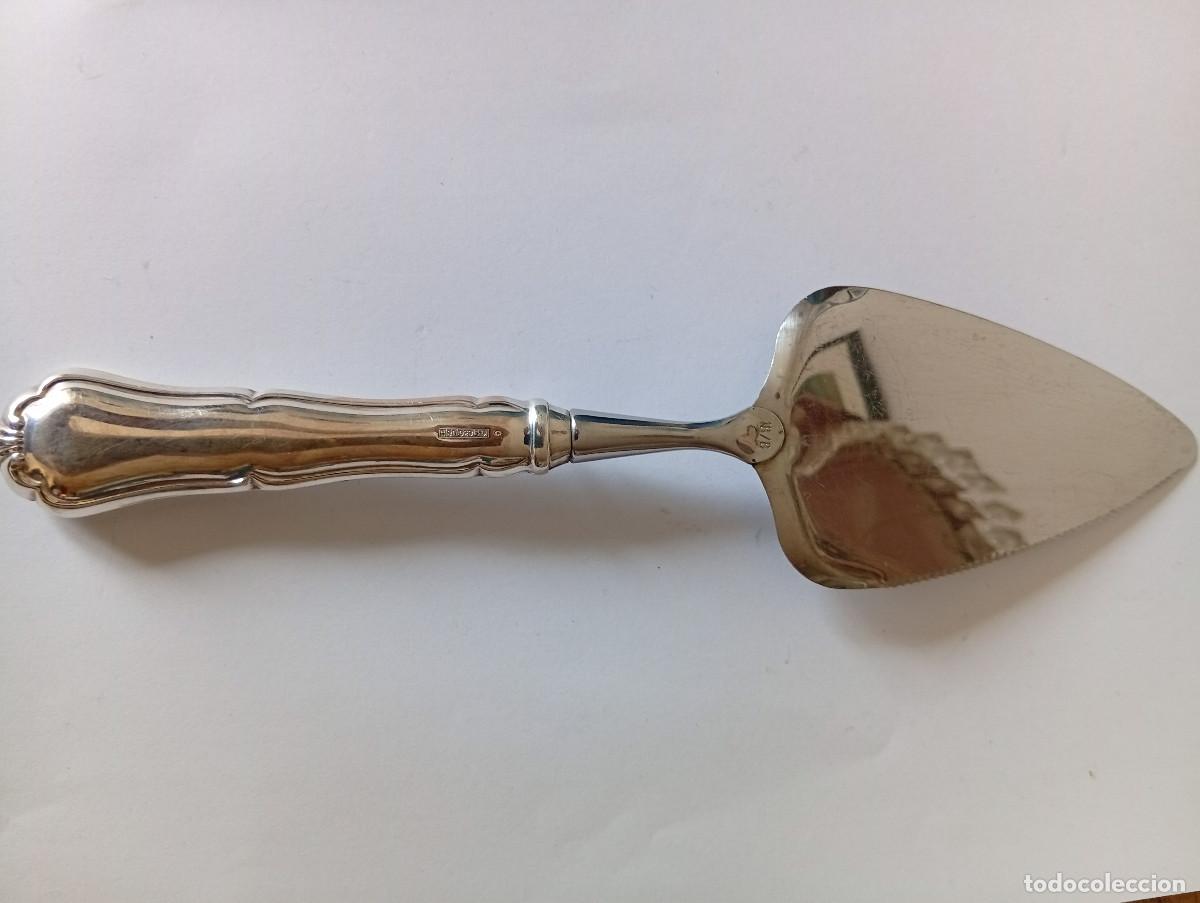 Antig&uuml;edades: Esp&aacute;tula de plata para pasteles - Foto 2