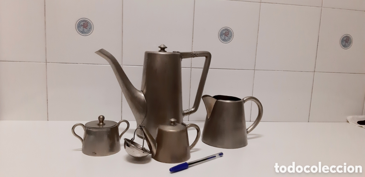 Antig&uuml;edades: Antiguo juego de caf&eacute; o t&eacute; de la marca MANS Y COMAS de Barcelona