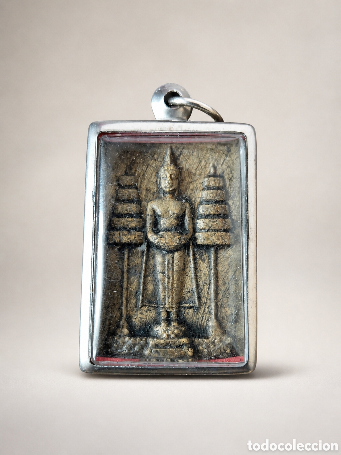 Antig&uuml;edades: Amuleto budista tailand&eacute;s Phra Ruang Rojanarit &ndash; Wat Phra Pathom Chedi