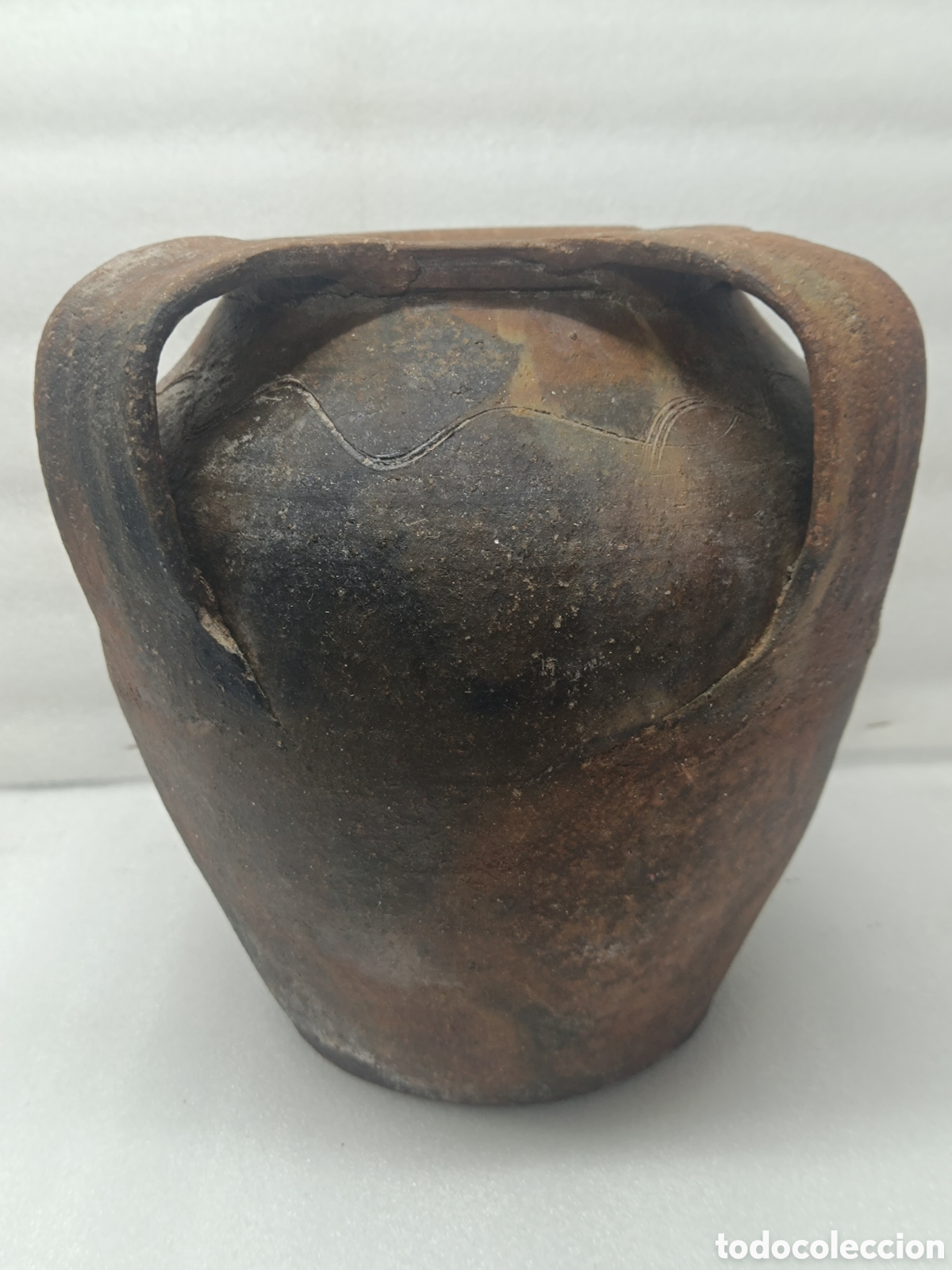 Antig&uuml;edades: ANTIGUA ORZA DE DOS ASAS.28 CM.