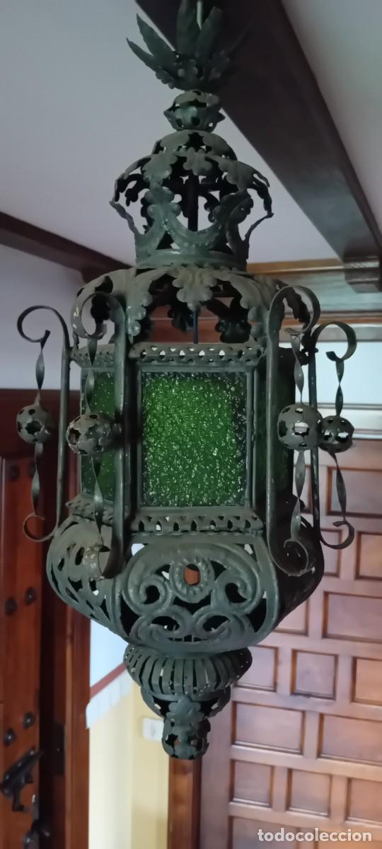 Antig&uuml;edades: Antigua lampara de techo - Foto 1