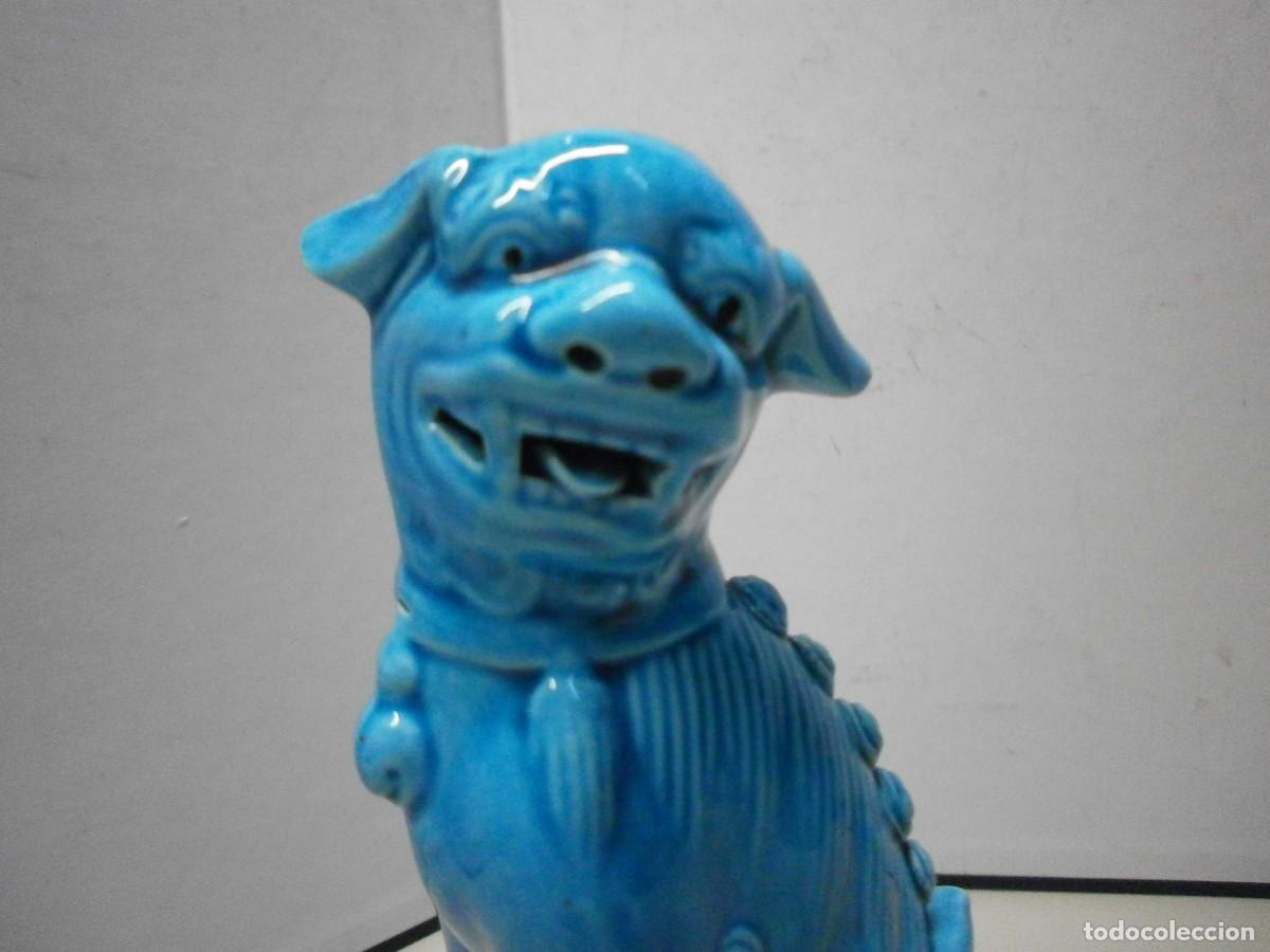 Antig&uuml;edades: perro foo leon foo de porcelana mide 15 cms buen estado - Foto 2
