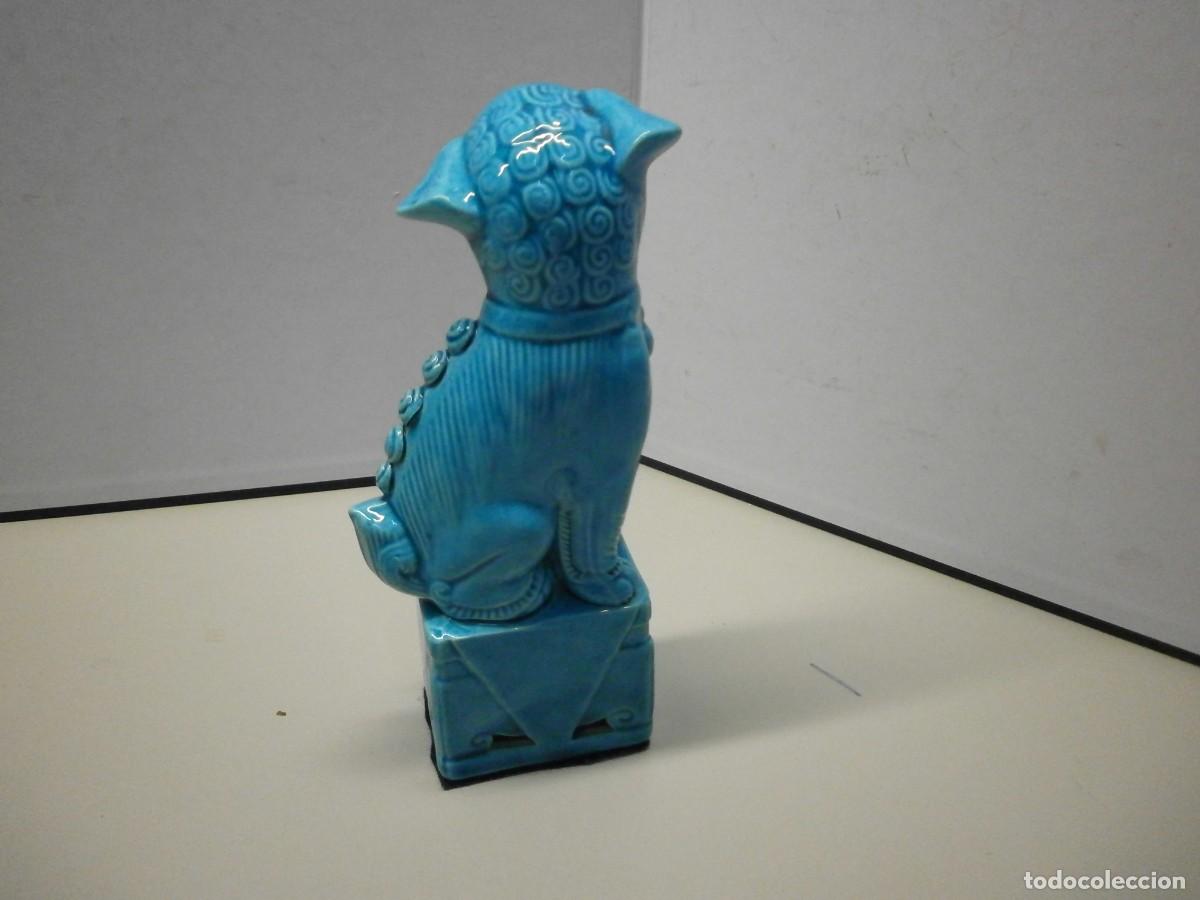 Antig&uuml;edades: perro foo leon foo de porcelana mide 15 cms buen estado - Foto 5