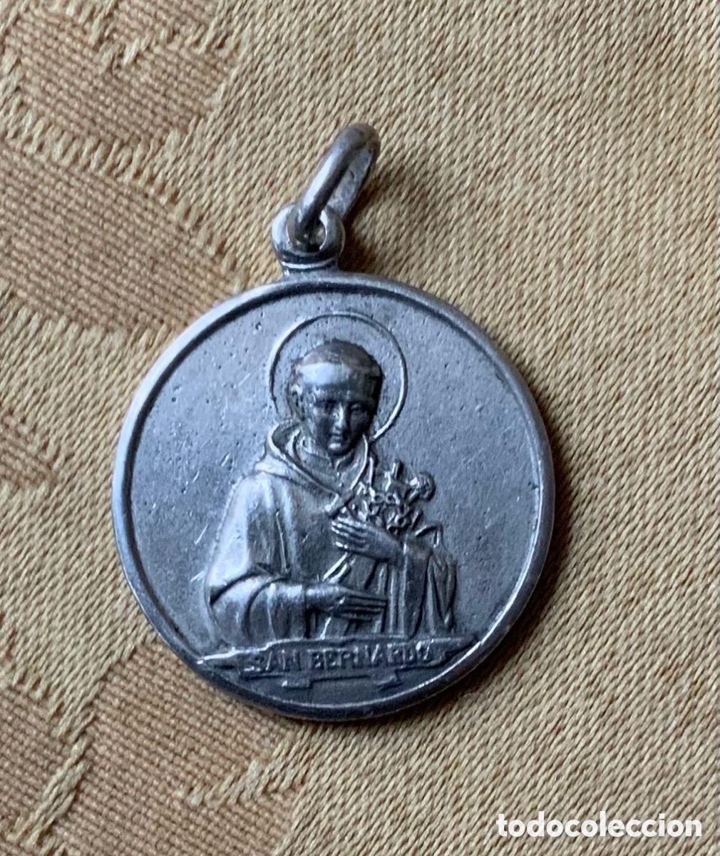 Antig&uuml;edades: MEDALLA VIII CENTENARIO SAN BERNARDO ABAD 1953 PLATA