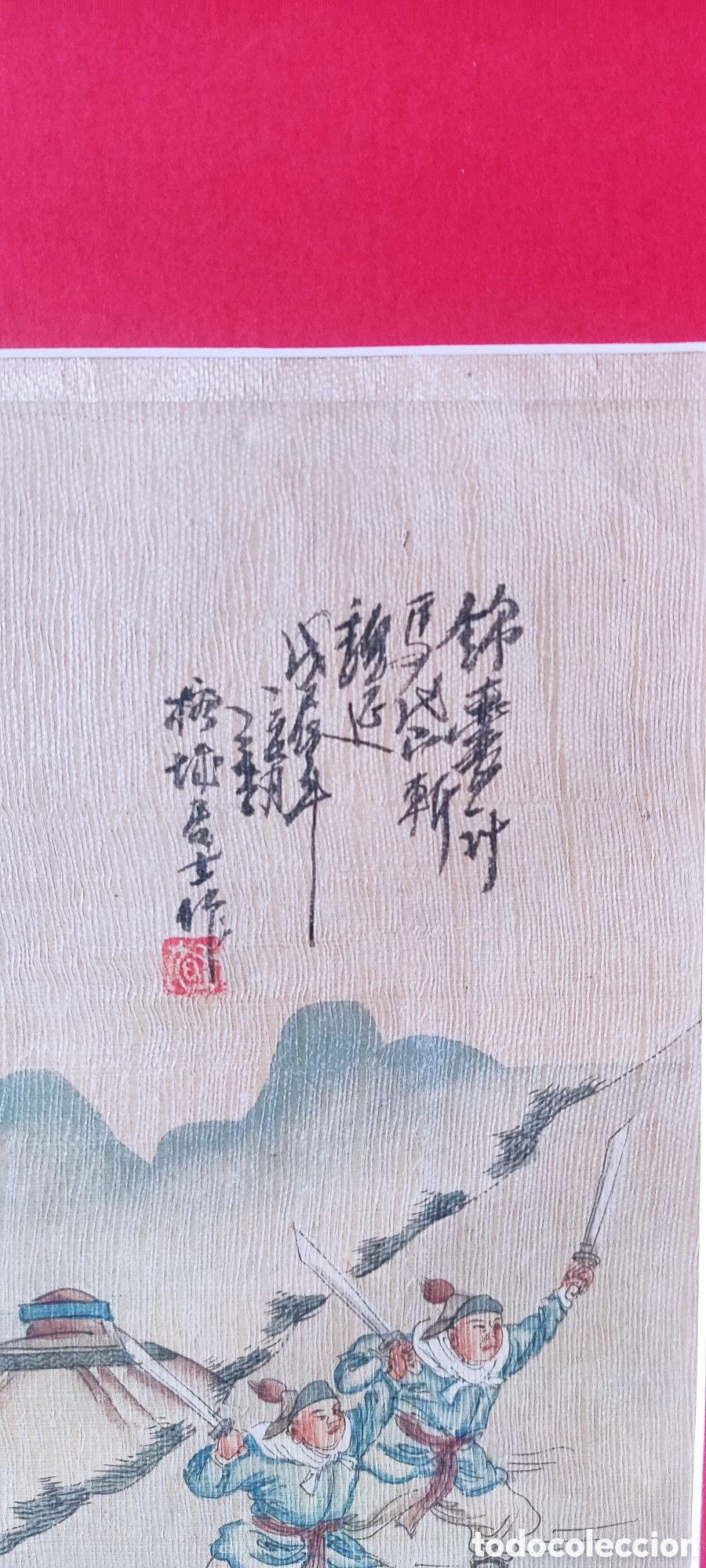 Antig&uuml;edades: Pintura en seda chinas - Foto 5