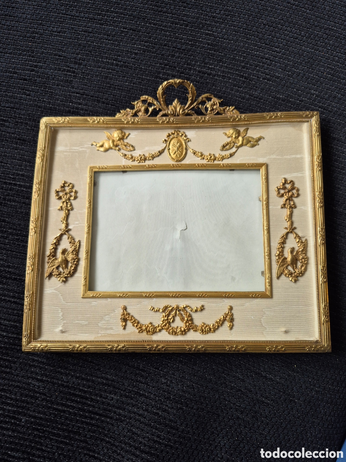 Antiquit&eacute;s: Marco de bronce dorado Napole&oacute;n III