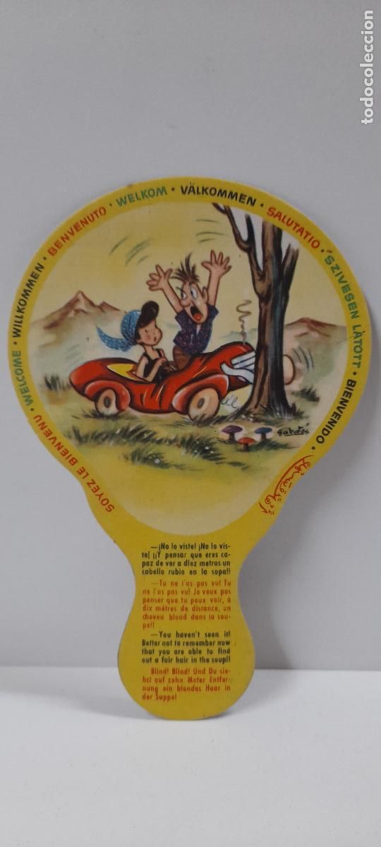 Antiquit&auml;ten: ANTIGUO PAY PAY CHISTE . DIBUJOS SABATES . PROPAGANDA PINTURA SUPERPLASTICA LA PAJARITA A&Ntilde;OS 50 / 60