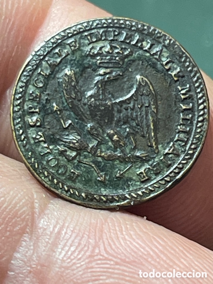 Antig&uuml;edades: BOTON FRANCES ESCUELA MILITAR IMPERIAL GUERRA INDEPENDENCIA