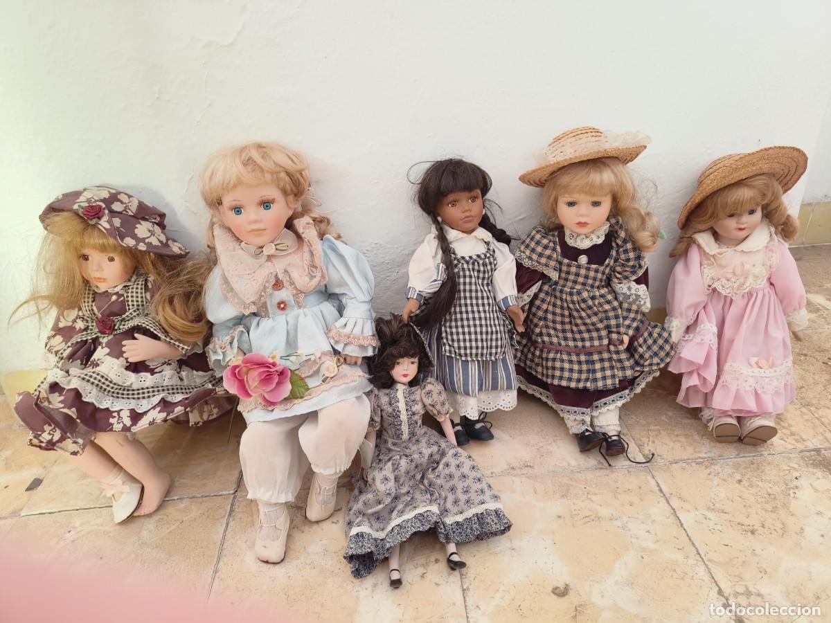 Antig&uuml;edades: Ocasion ! Lote de 6 mu&ntilde;ecas de porcelana vintage