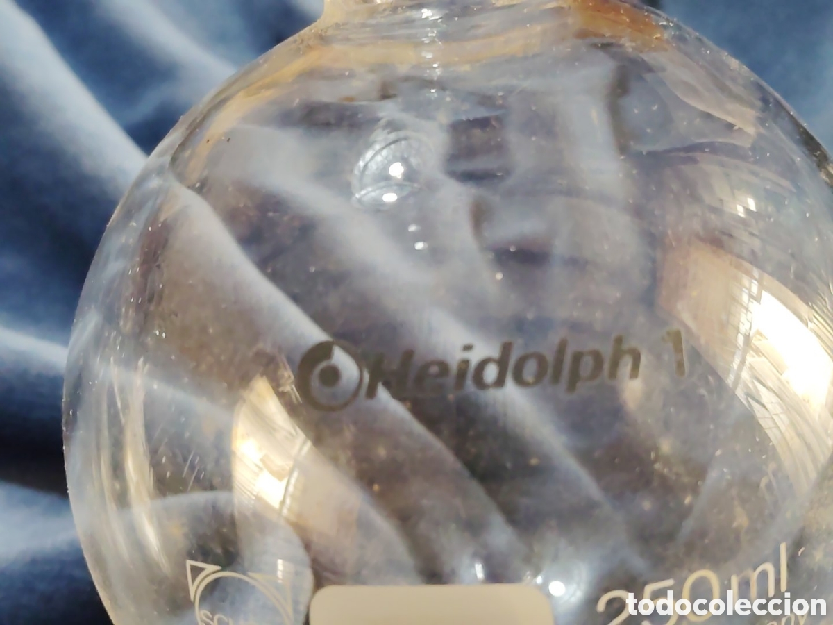 Antig&uuml;edades: Evaporador Heidolph, rotativo de 250 ml Duran Schott. West Germany. A&ntilde;os 50