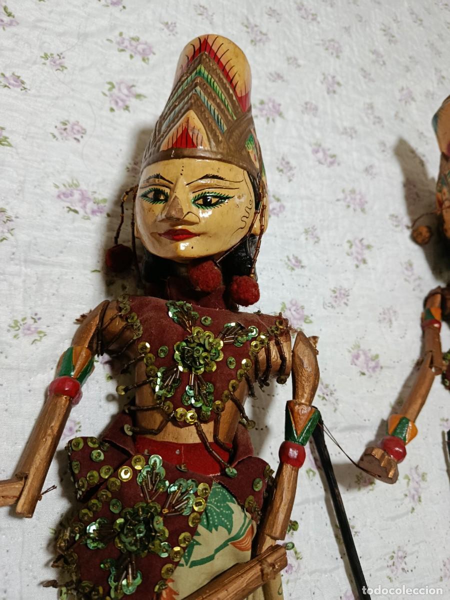 Antig&uuml;edades: MARIONETA BALINESA ANTIGUA DE MADERA
